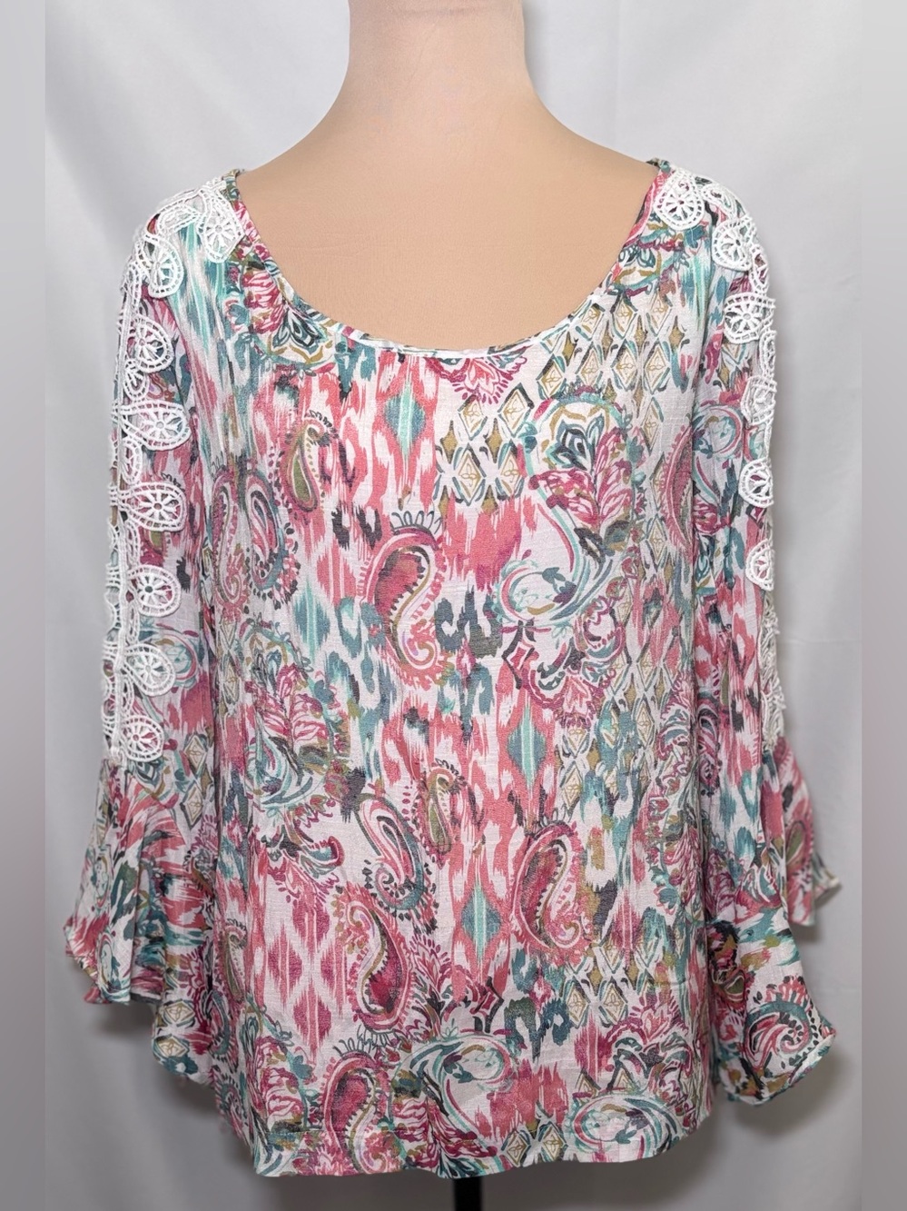Fyve floral paisley bell sleeved blouse